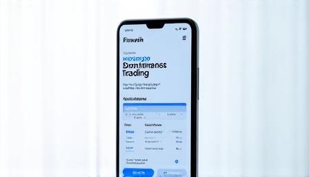 Mobile trading app interface with clean UI